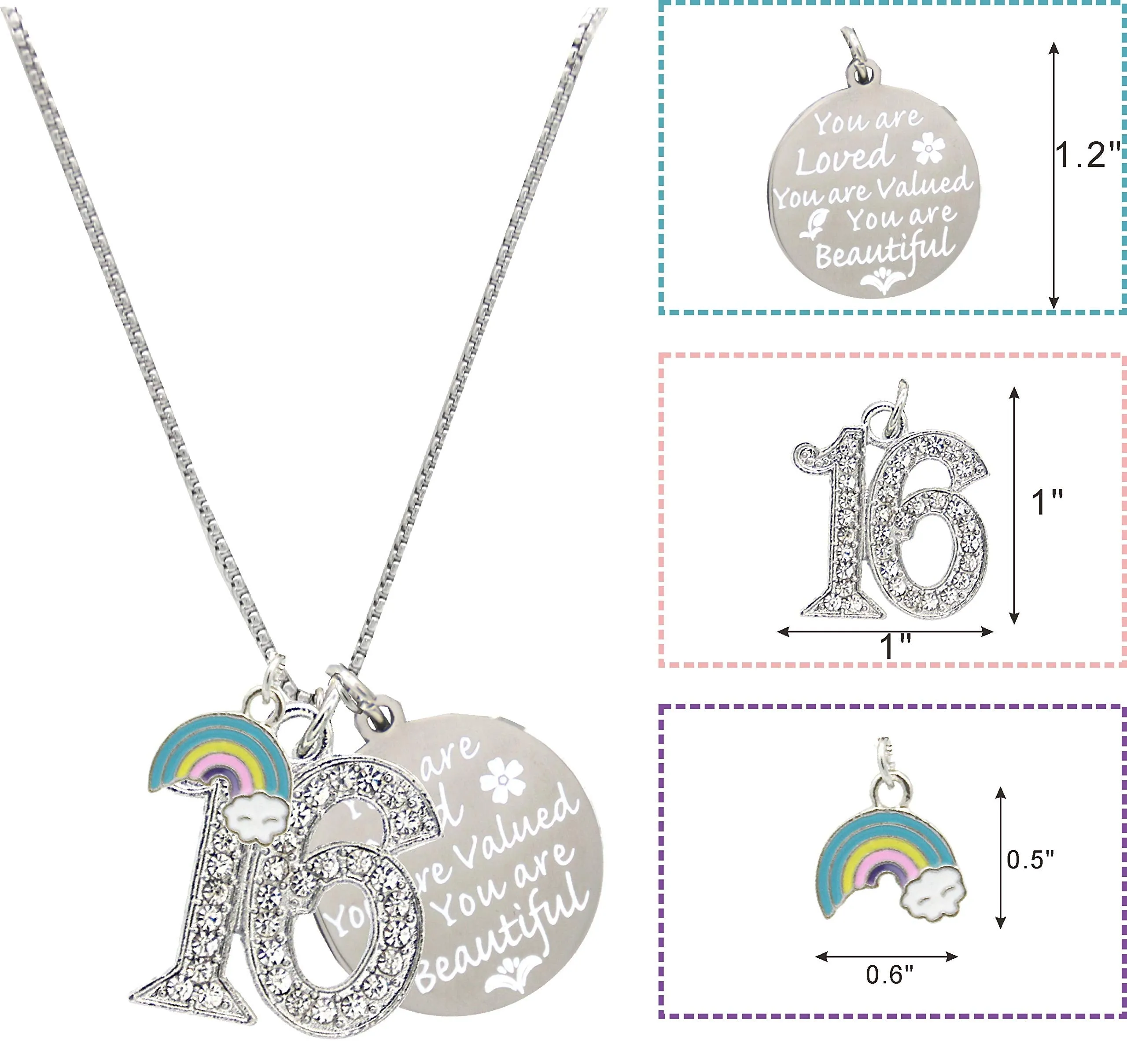 16th Birthday, 16th Birthday Gift, 16th Birthday Girl Gifts, 16th Birthday Necklace, Gifts