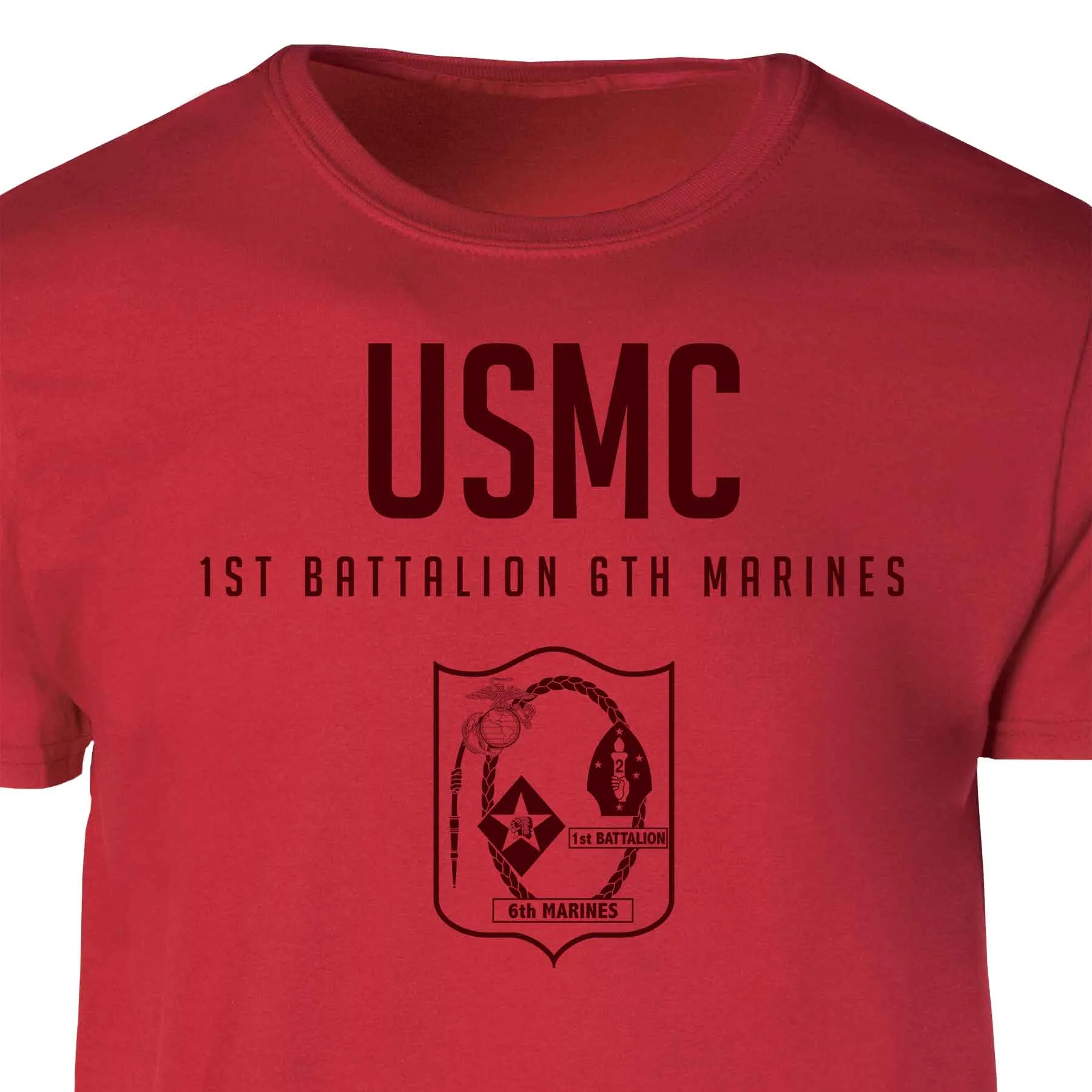 1st Battalion 6th Marines Tonal Patch Graphic T-shirt