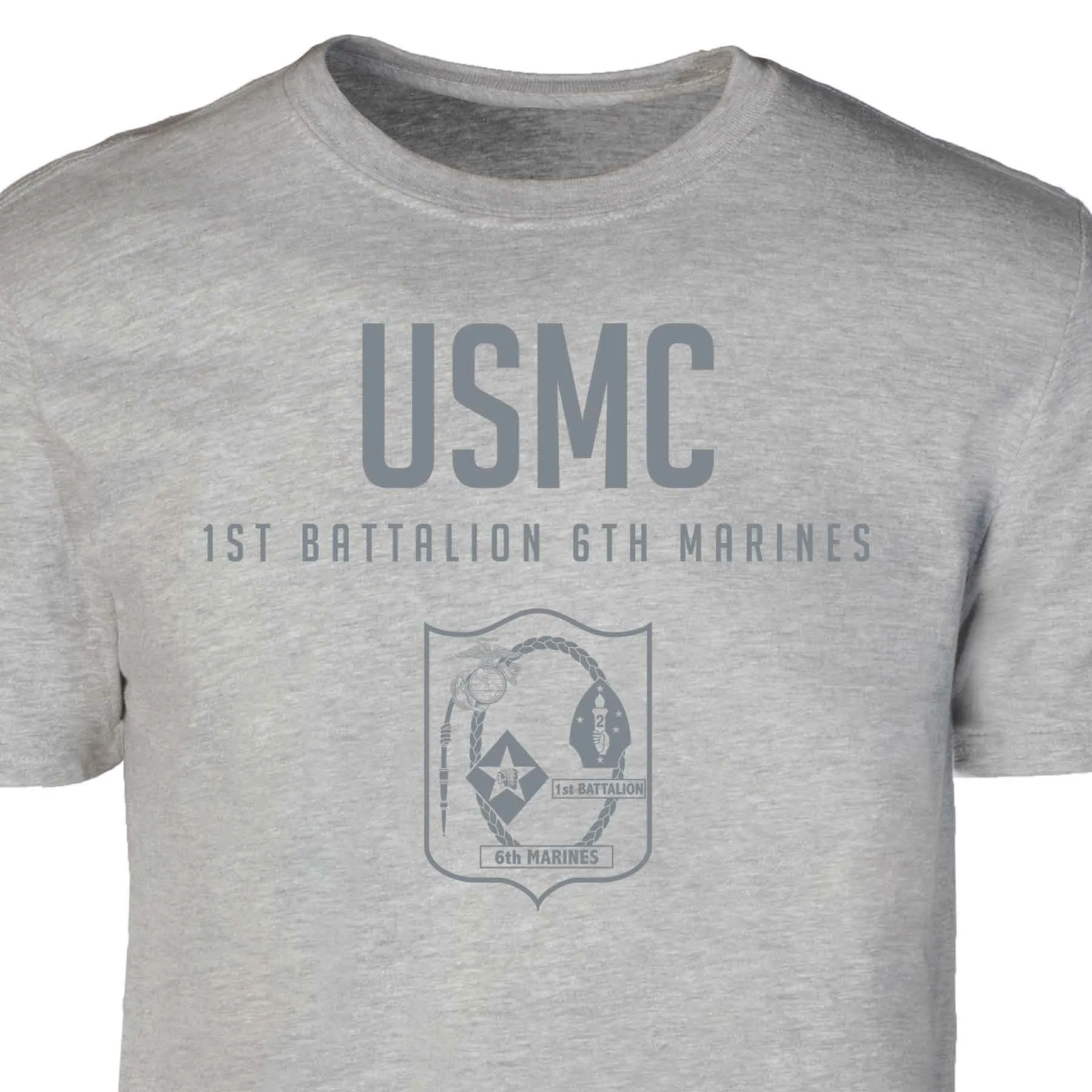 1st Battalion 6th Marines Tonal Patch Graphic T-shirt