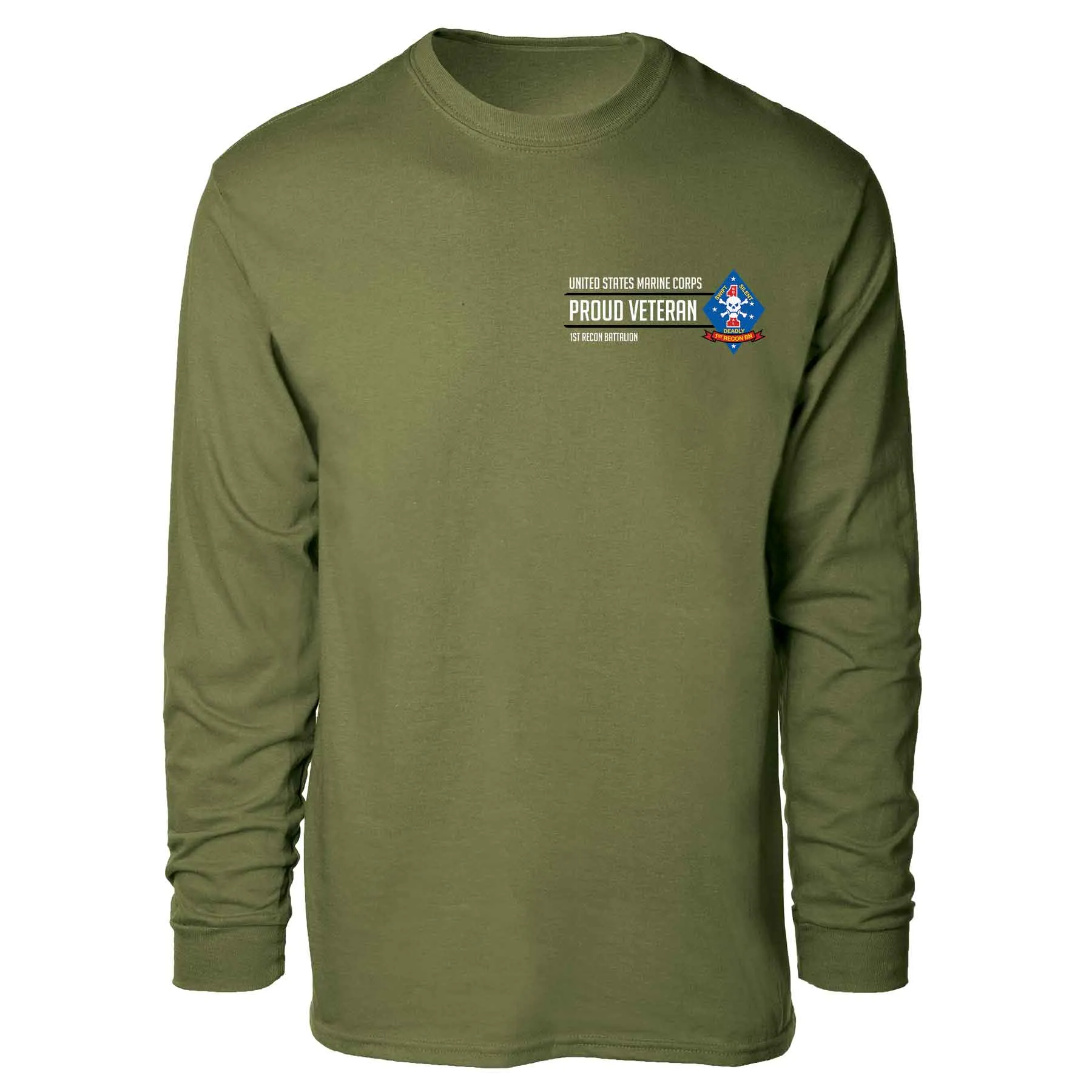 1st Recon Battalion Proud Veteran Long Sleeve T-shirt