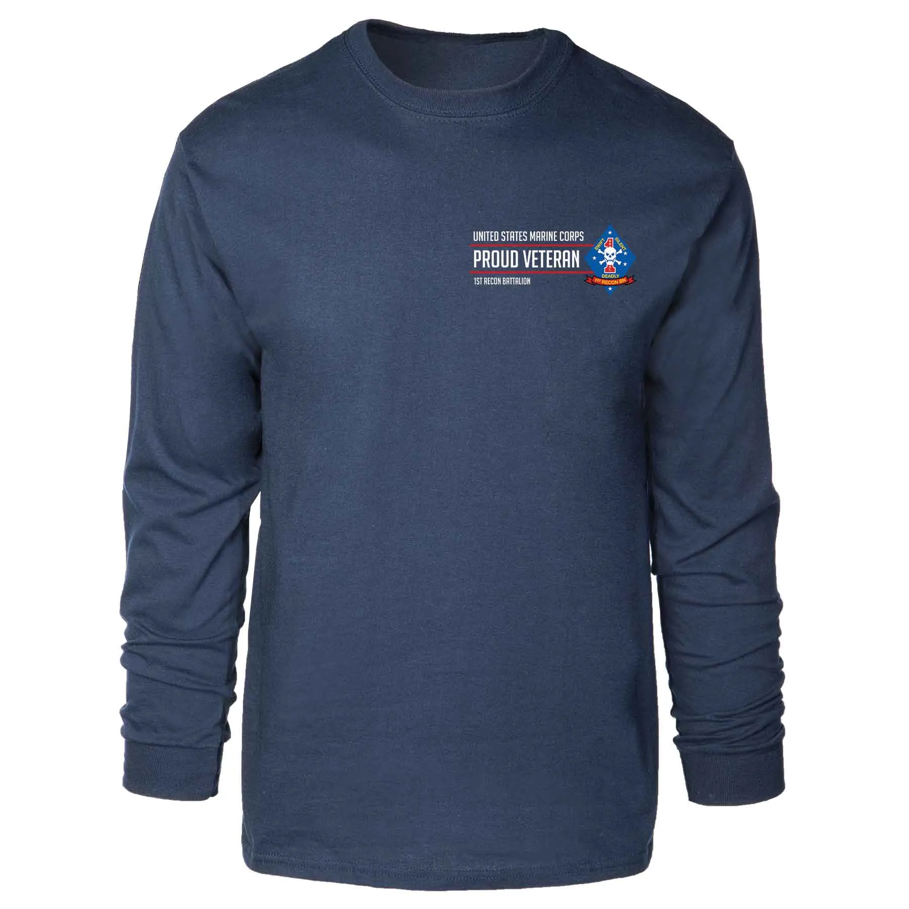 1st Recon Battalion Proud Veteran Long Sleeve T-shirt