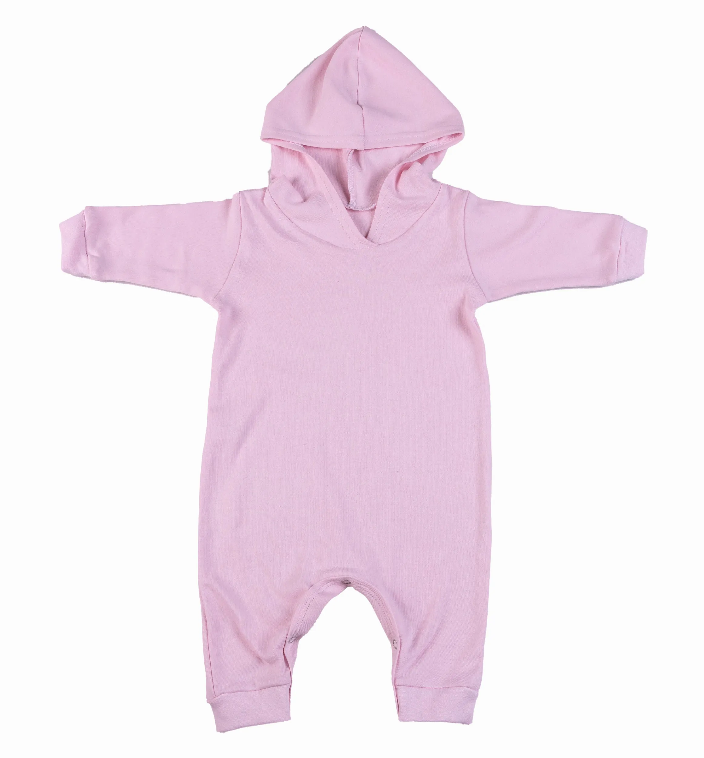 2-Pack Hooded Harem Blank Babygros Made From 100% Cotton