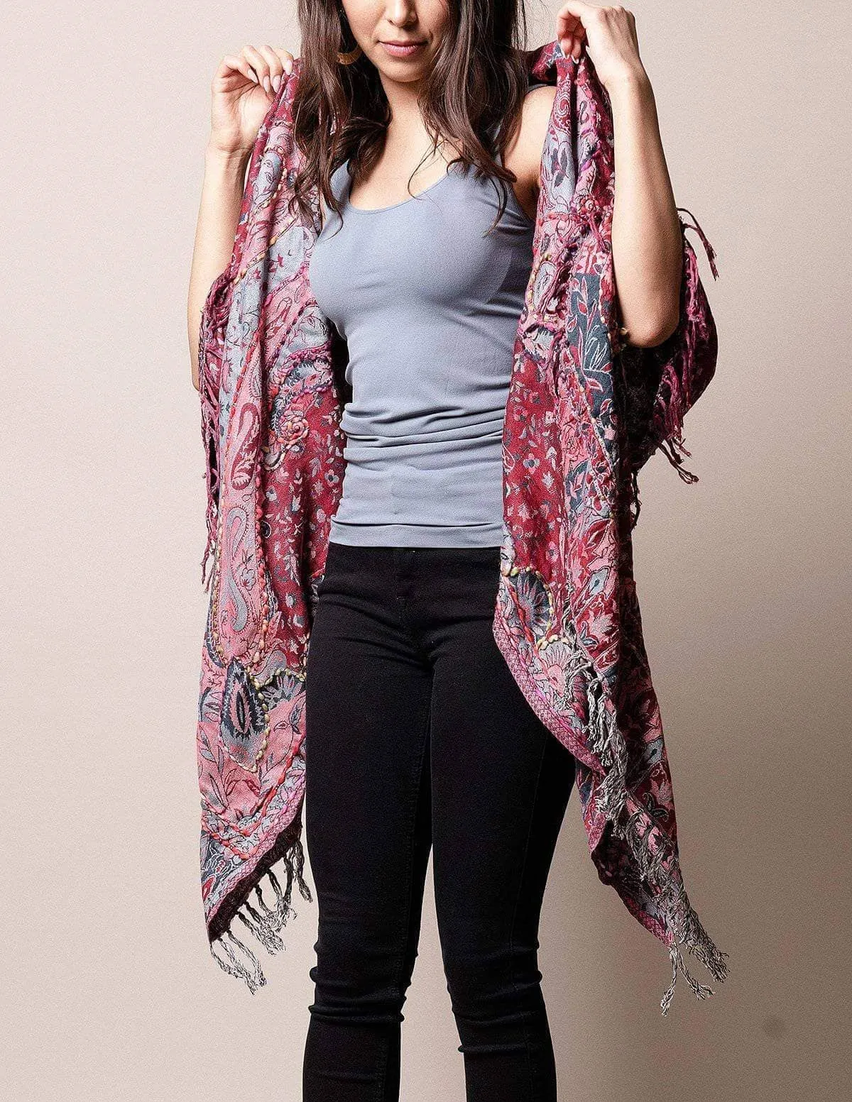 3-in-1 Jaipur Wrap - Graystone