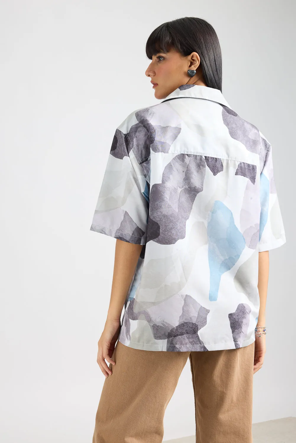 Abstract Printed Women's Shirt