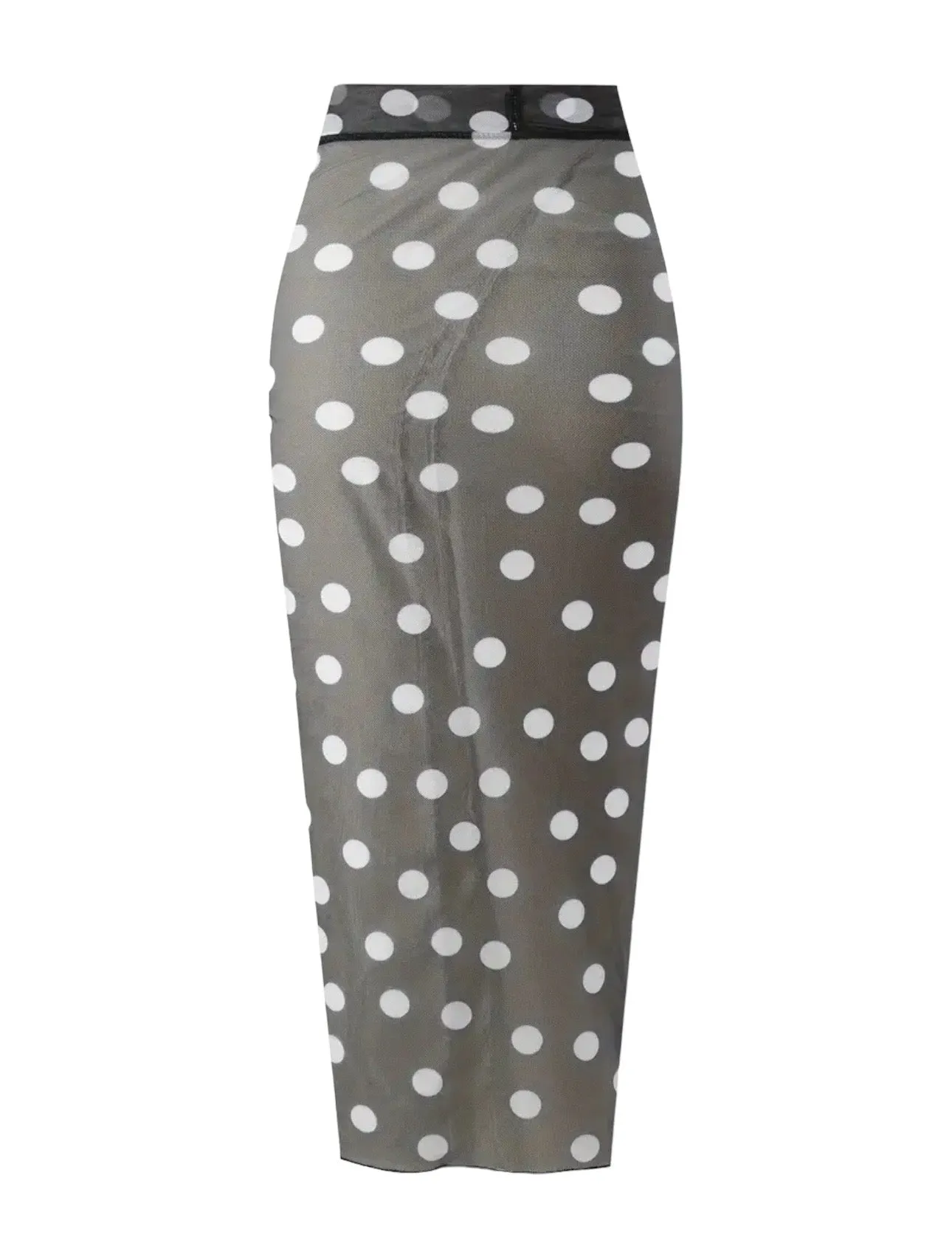 AD Beads Halter Hollow Out One-piece Bathing-suit & Polka Dots Coverup