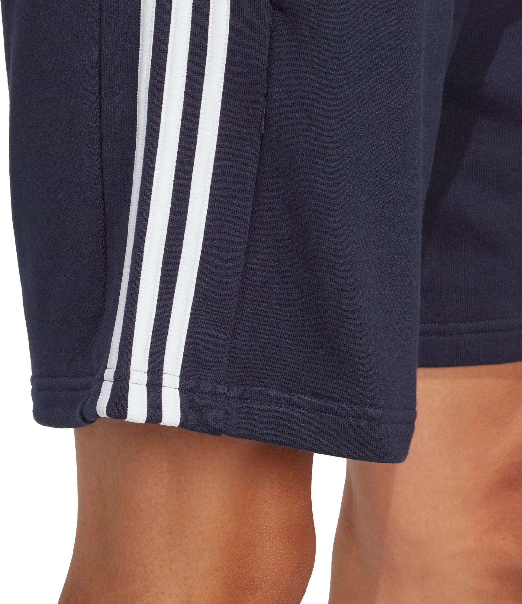 adidas Essentials 3 Stripes Mens Shorts - Navy