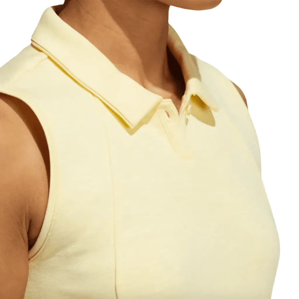 Adidas Go-To Sleeveless Golf Dress - Yellow