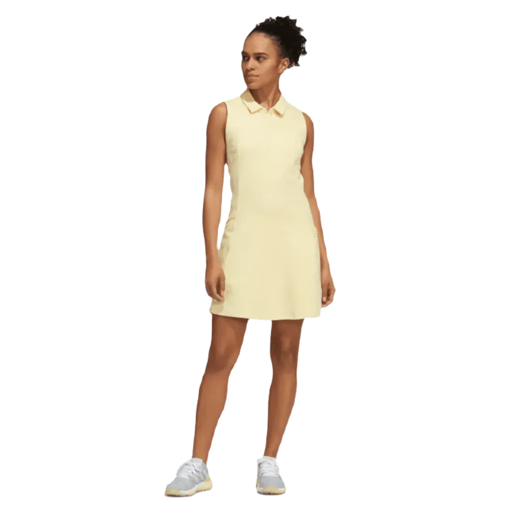 Adidas Go-To Sleeveless Golf Dress - Yellow