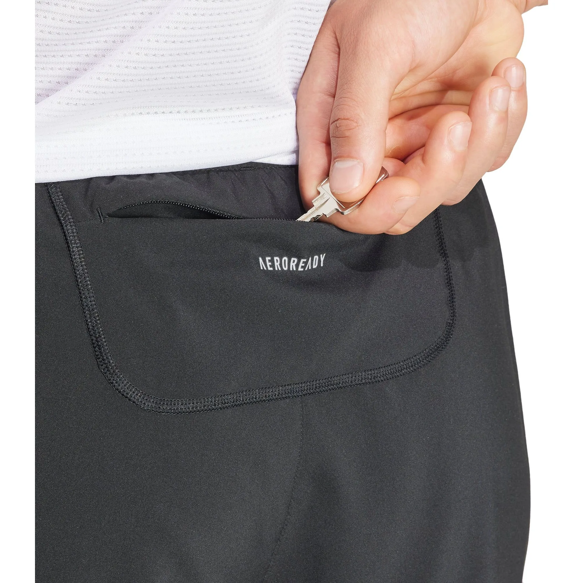 adidas Own The Run 5 Inch Mens Running Shorts - Black