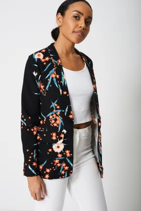 All Over Floral Print Blazer