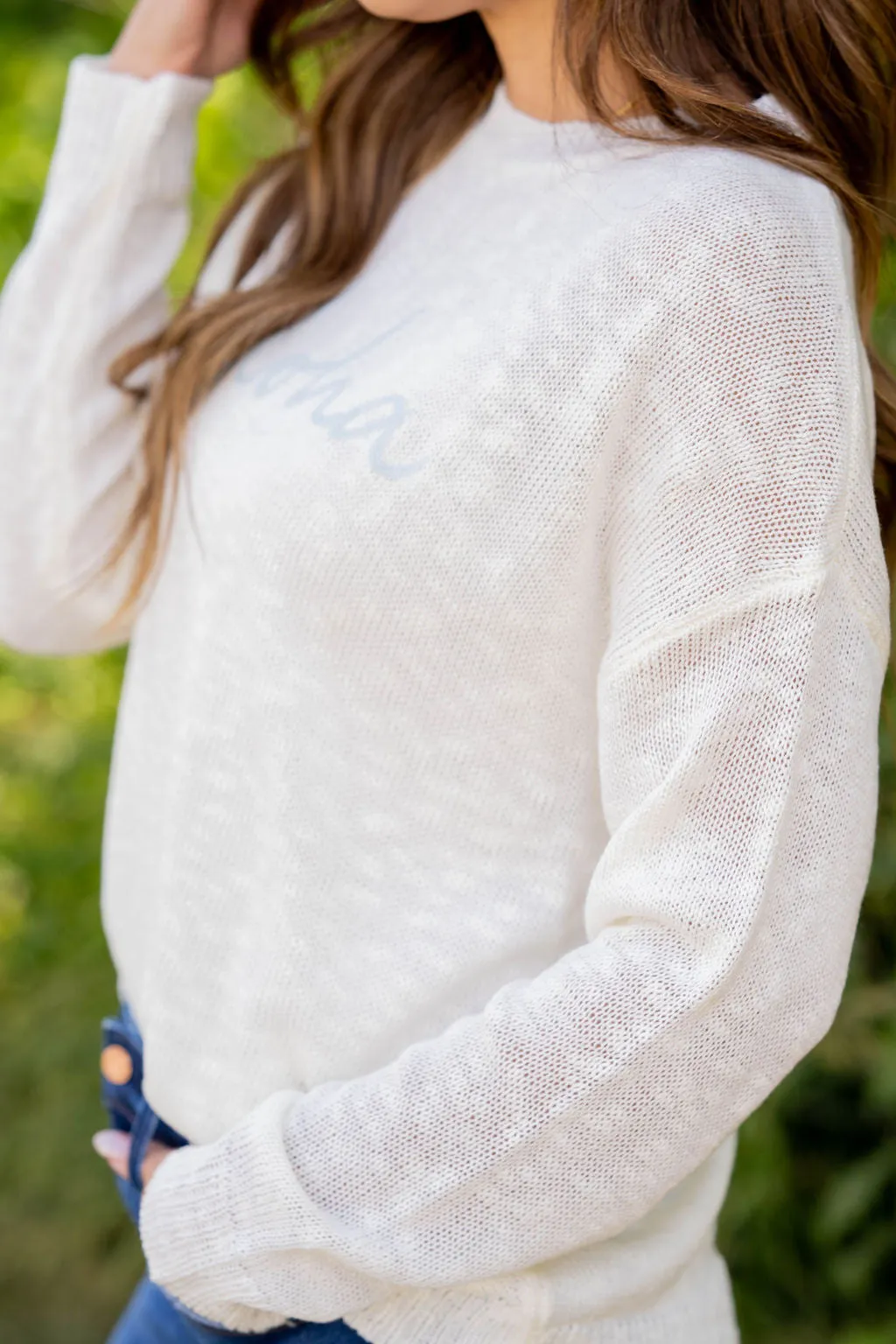 Aloha Stitched Sweater