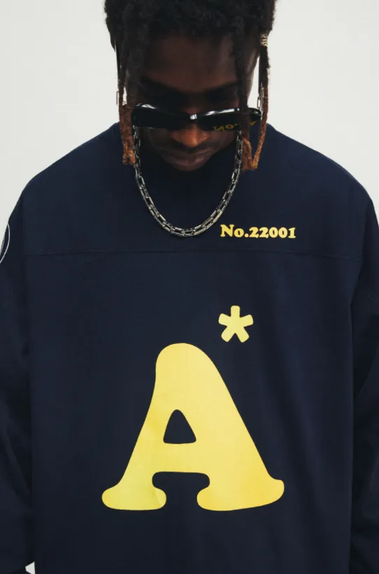 ANTIDOTE Logo Print hockey Long Sleeved Tee