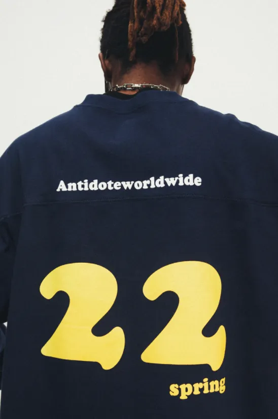 ANTIDOTE Logo Print hockey Long Sleeved Tee