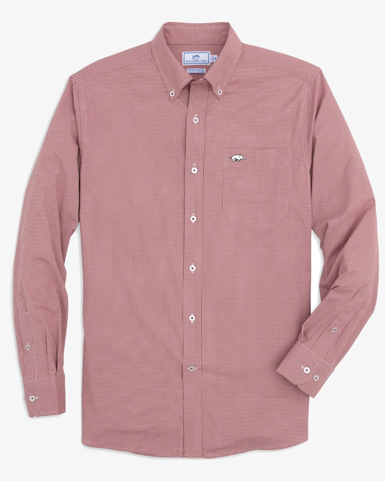 Arkansas Razorbacks Gingham Button Down Shirt