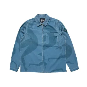 army dreamers woven shirt jacket (blue grey)