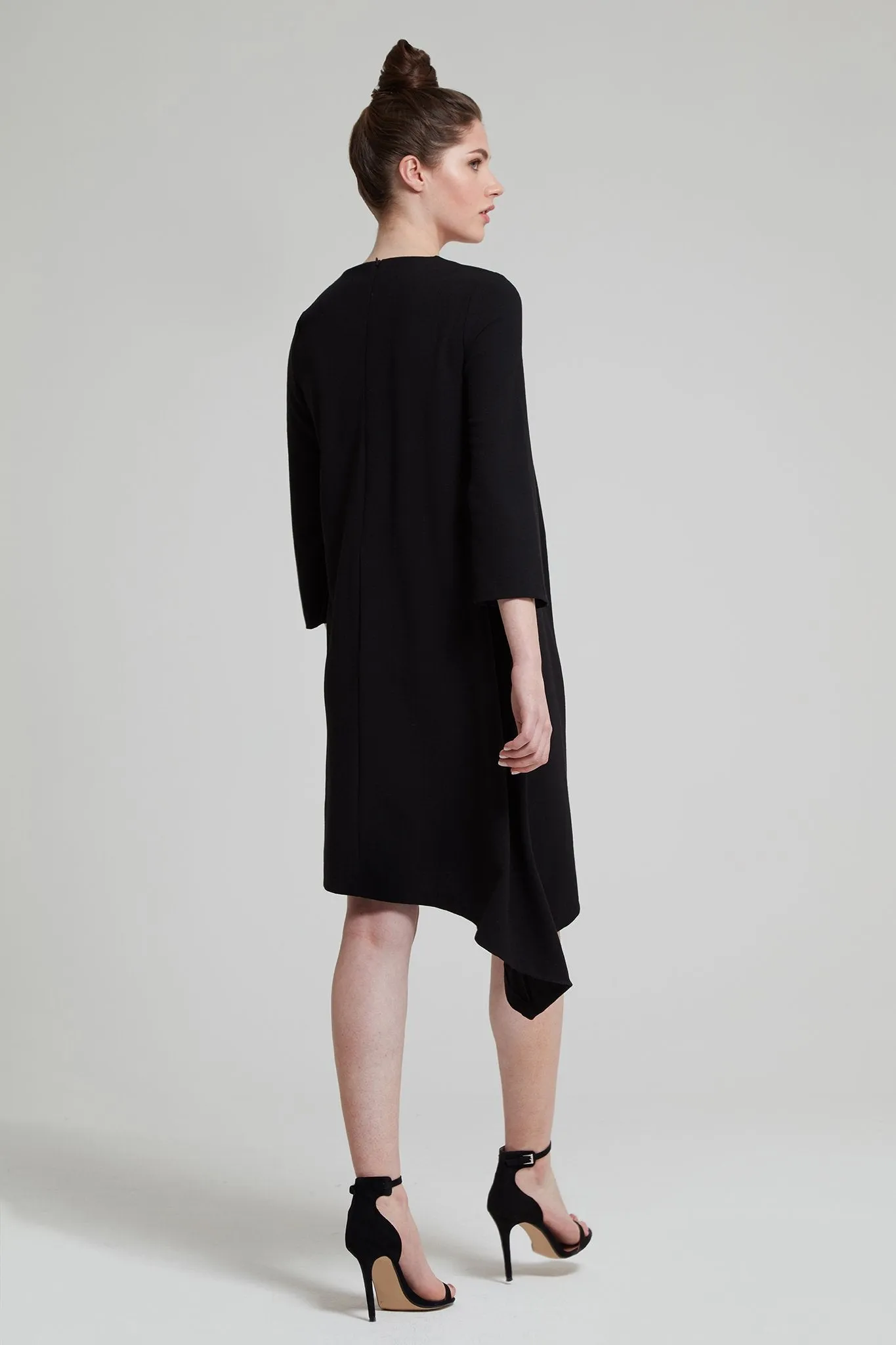 Asymmetric Crepe Dress