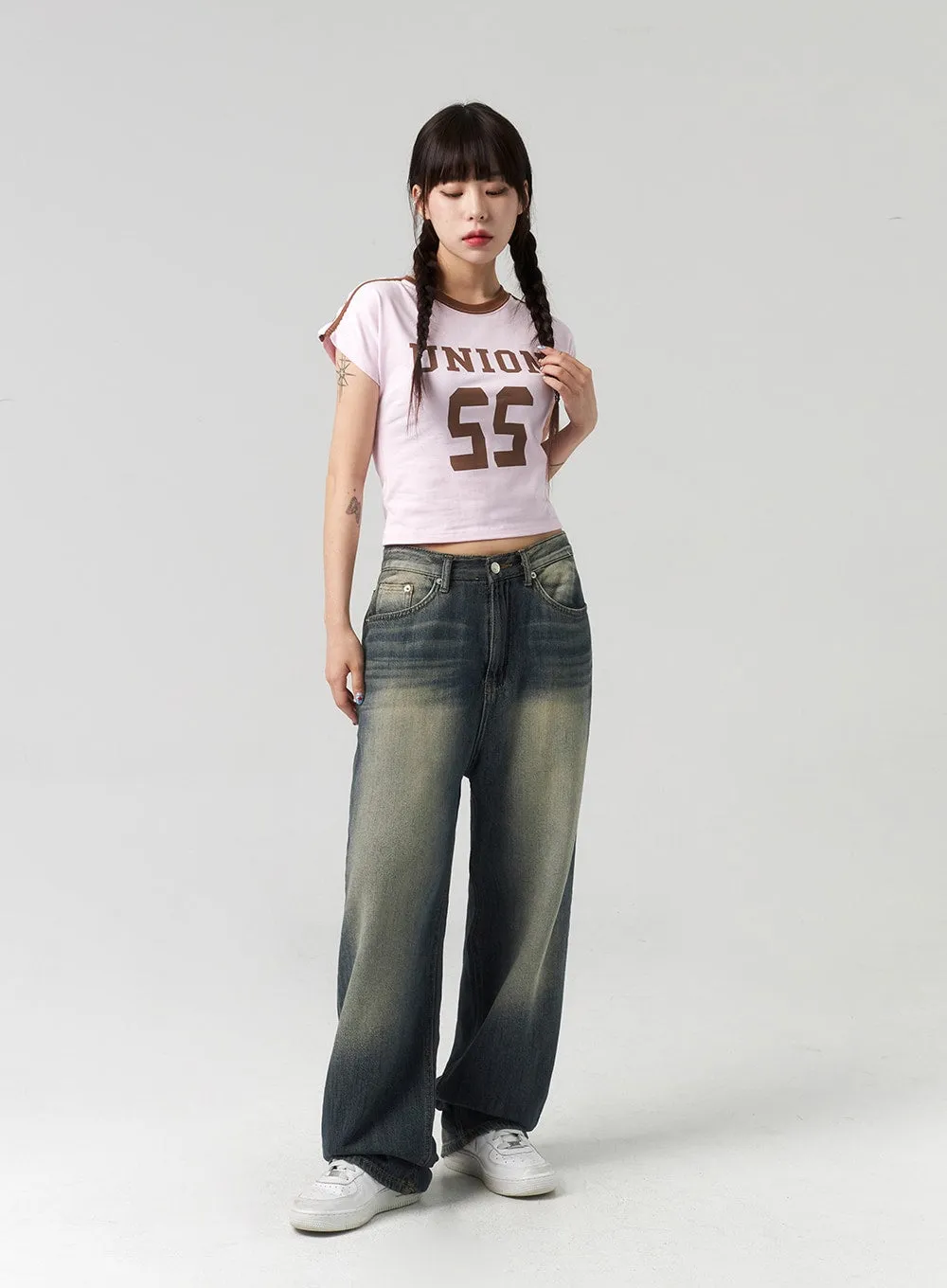 Baggy Dark-Wash Jeans CL314