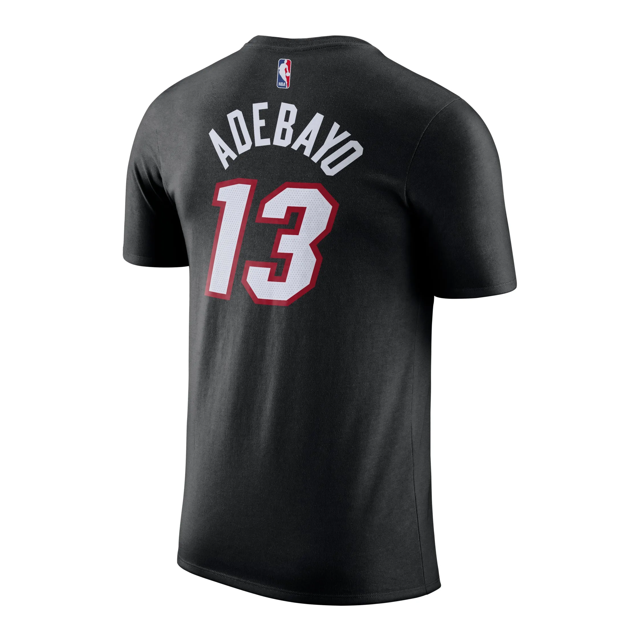 Bam Adebayo NIKE Miami HEAT Icon Black Name & Number Tee