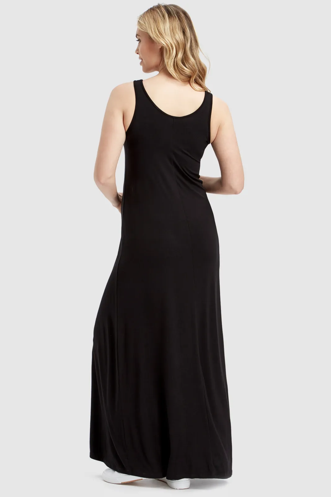 Bamboo Maxi Dress - Black