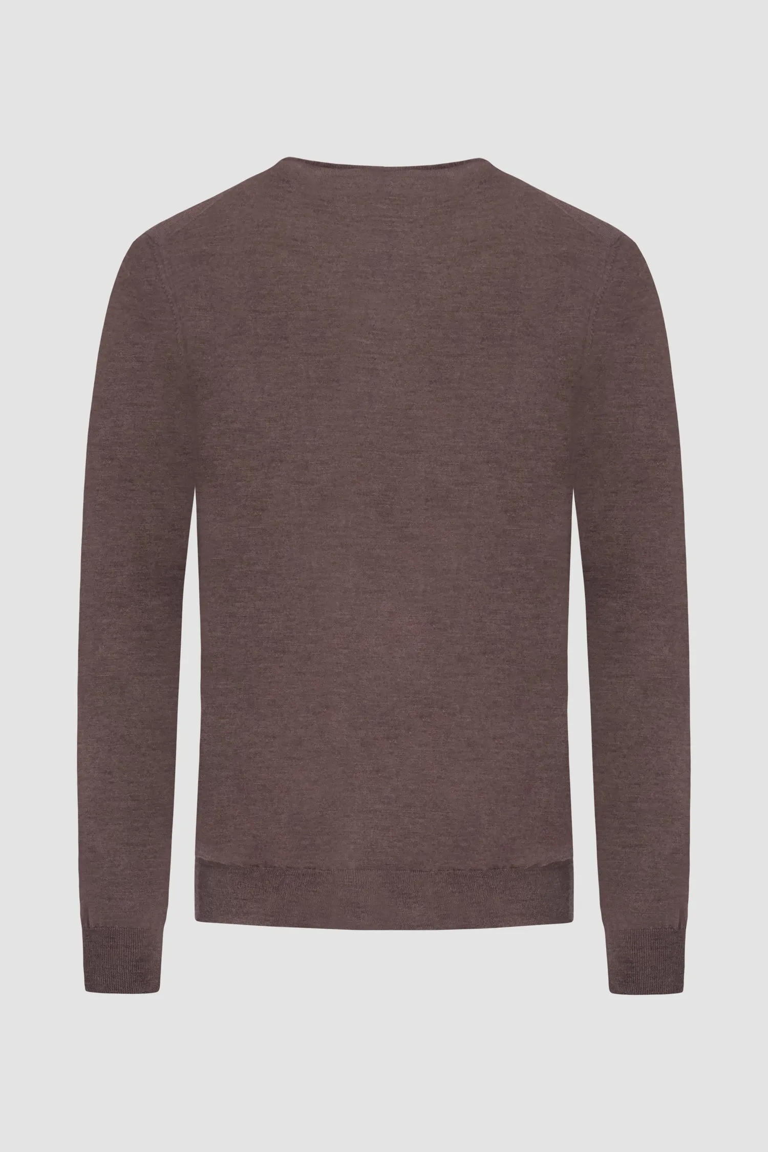 Barba Napoli Brown Round Neck Paricollo Sweater