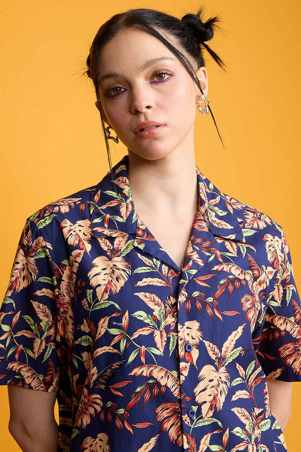 Baroque Navy Women's Resort Shirt