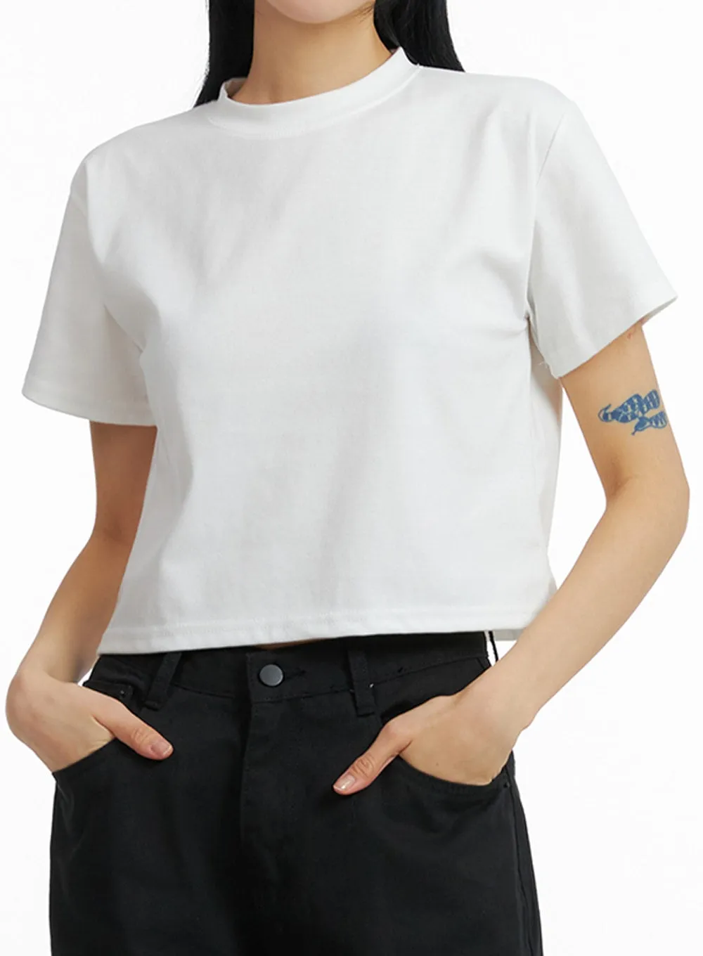 Basic Crop Tee IF402