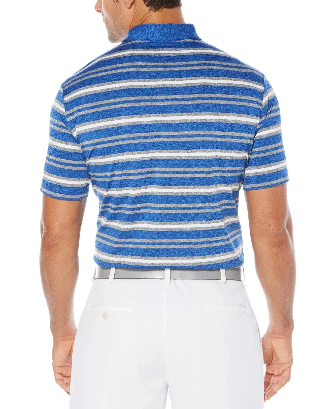 Big & Tall Opti-Soft Heather Striped Polo