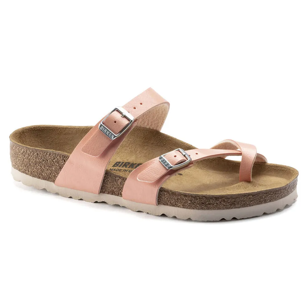 BIRKENSTOCK MAYARI GRACEFUL CORAL PEACH BIRKOFLOR - WOMENS