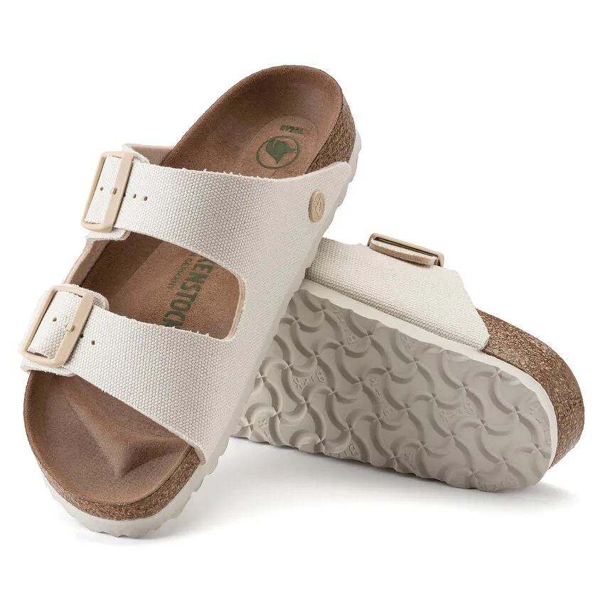 Birkenstock Women's Arizona Vegan Women Textile (Eggshell - Narrow Fit)