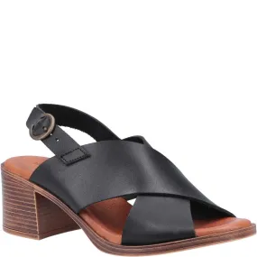 Black Gabrielle Heeled Sandals