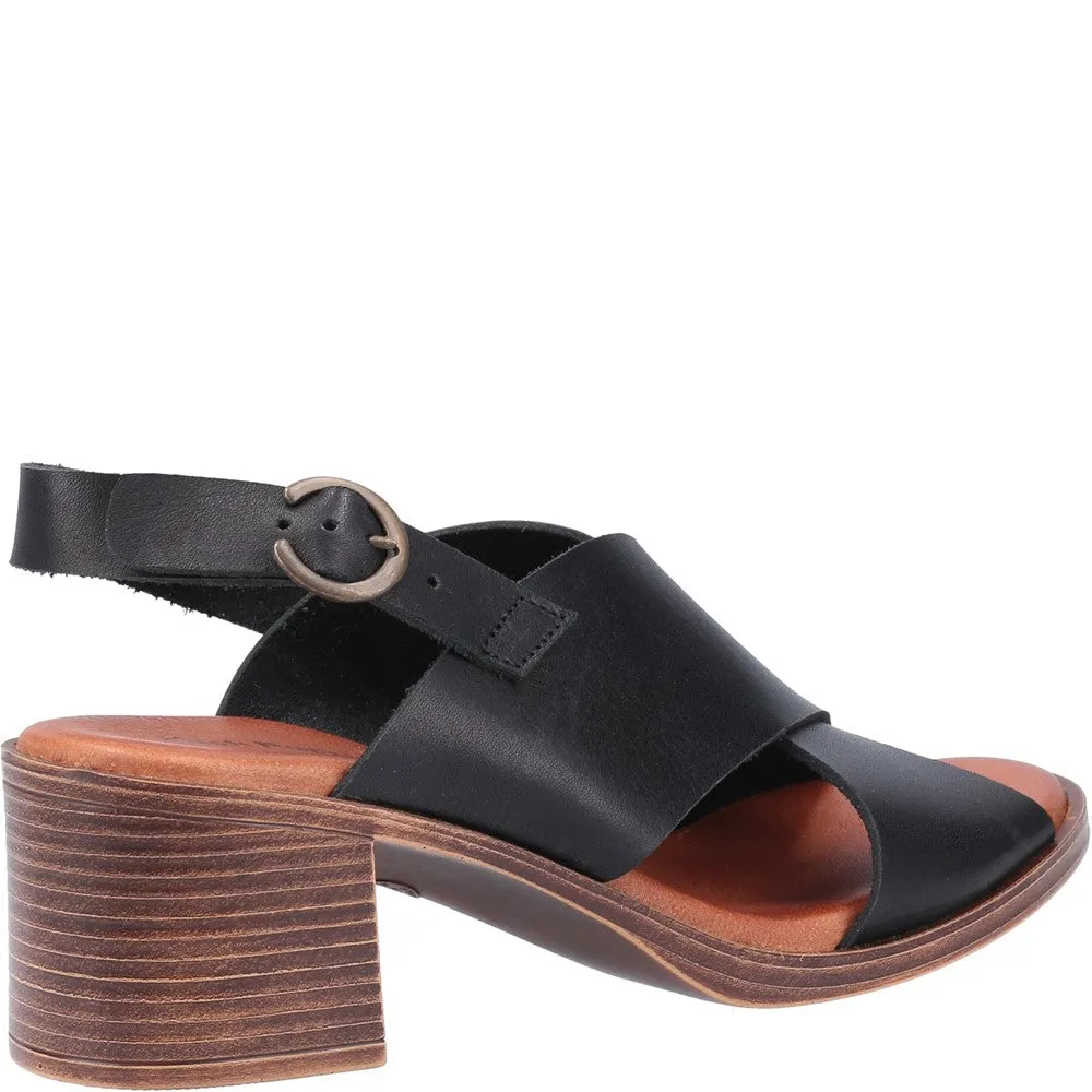 Black Gabrielle Heeled Sandals