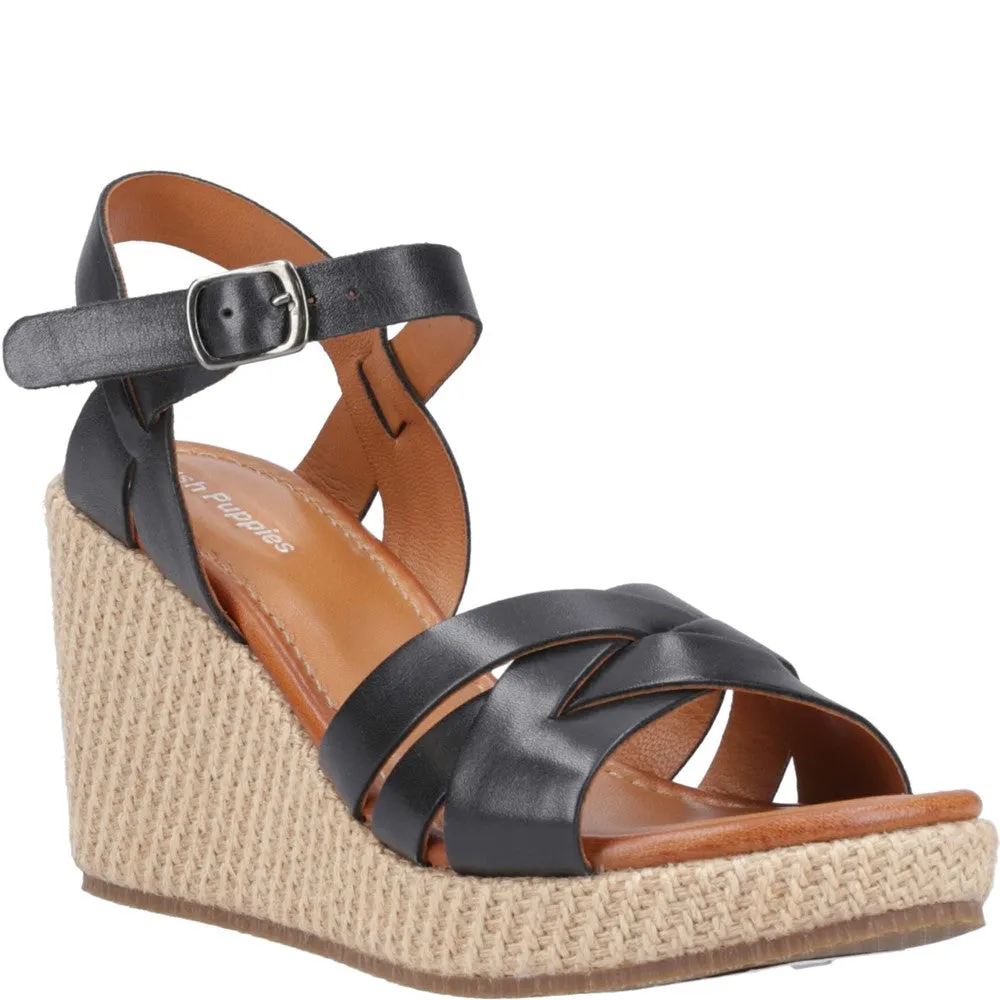 Black Phoebe Wedge Sandals