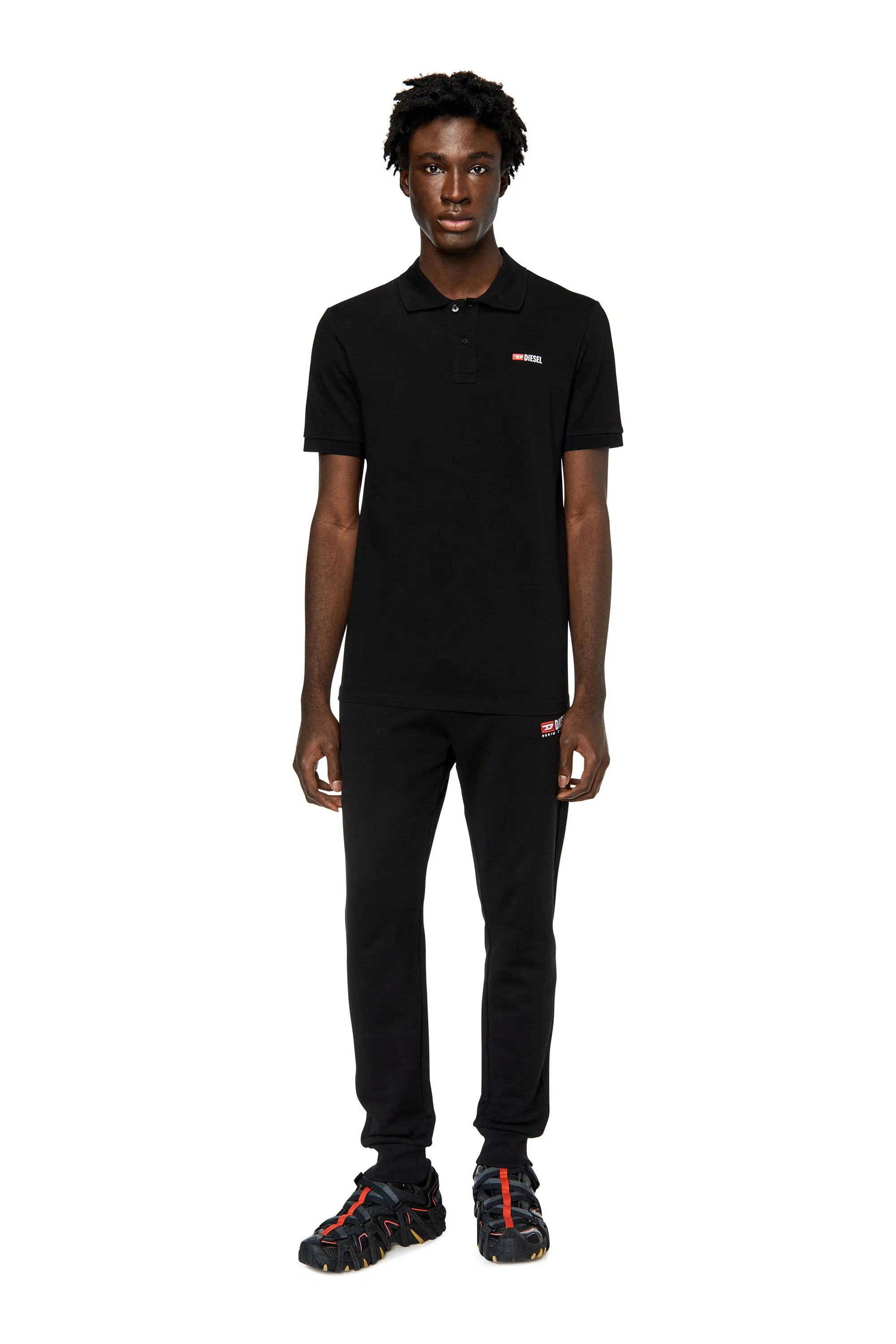 Black T-Smith-Div Polo Shirt