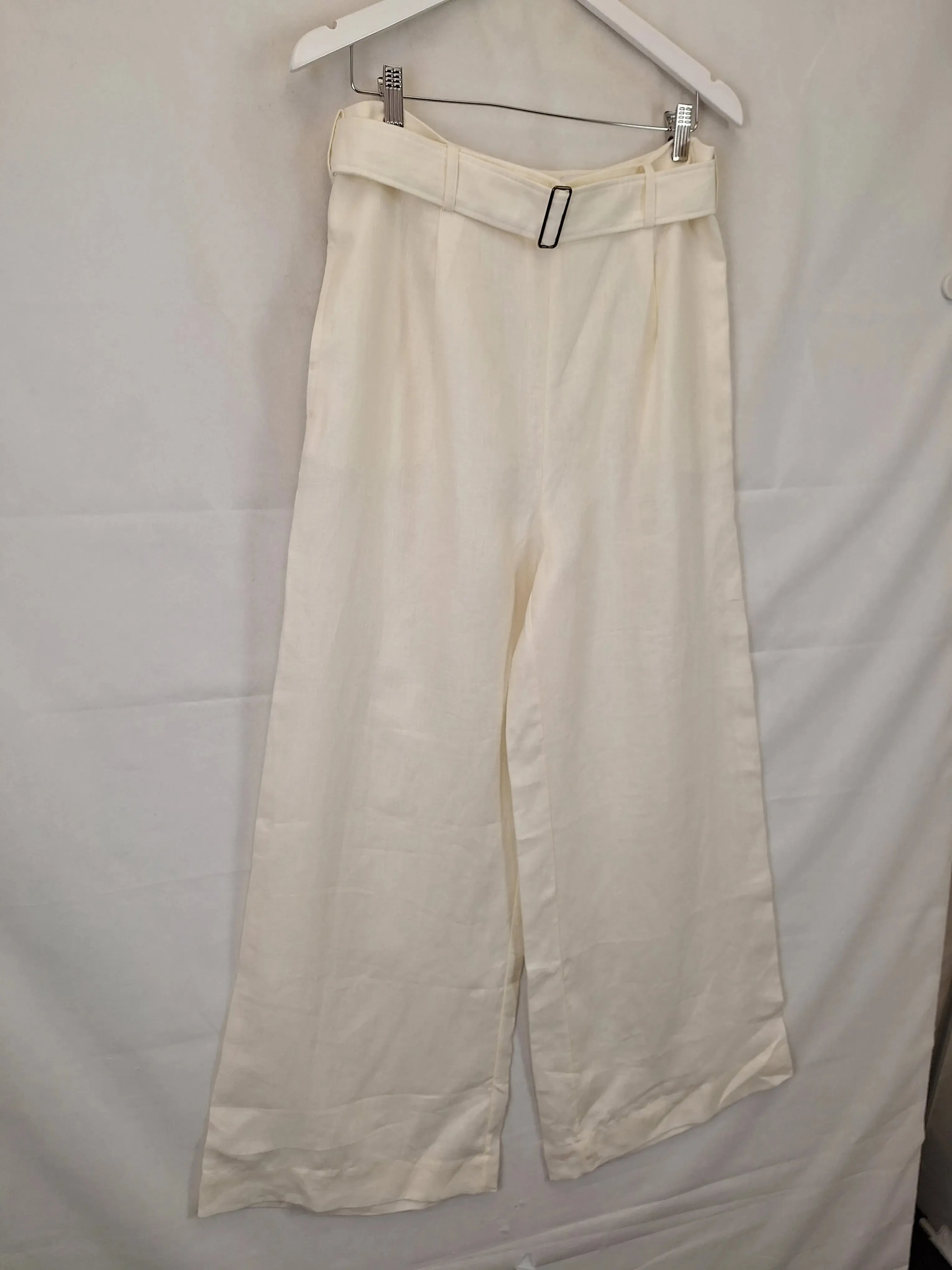 Bondi Born Chic Linen Belted Pants Size XL