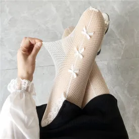 Bow lace socks PL52052