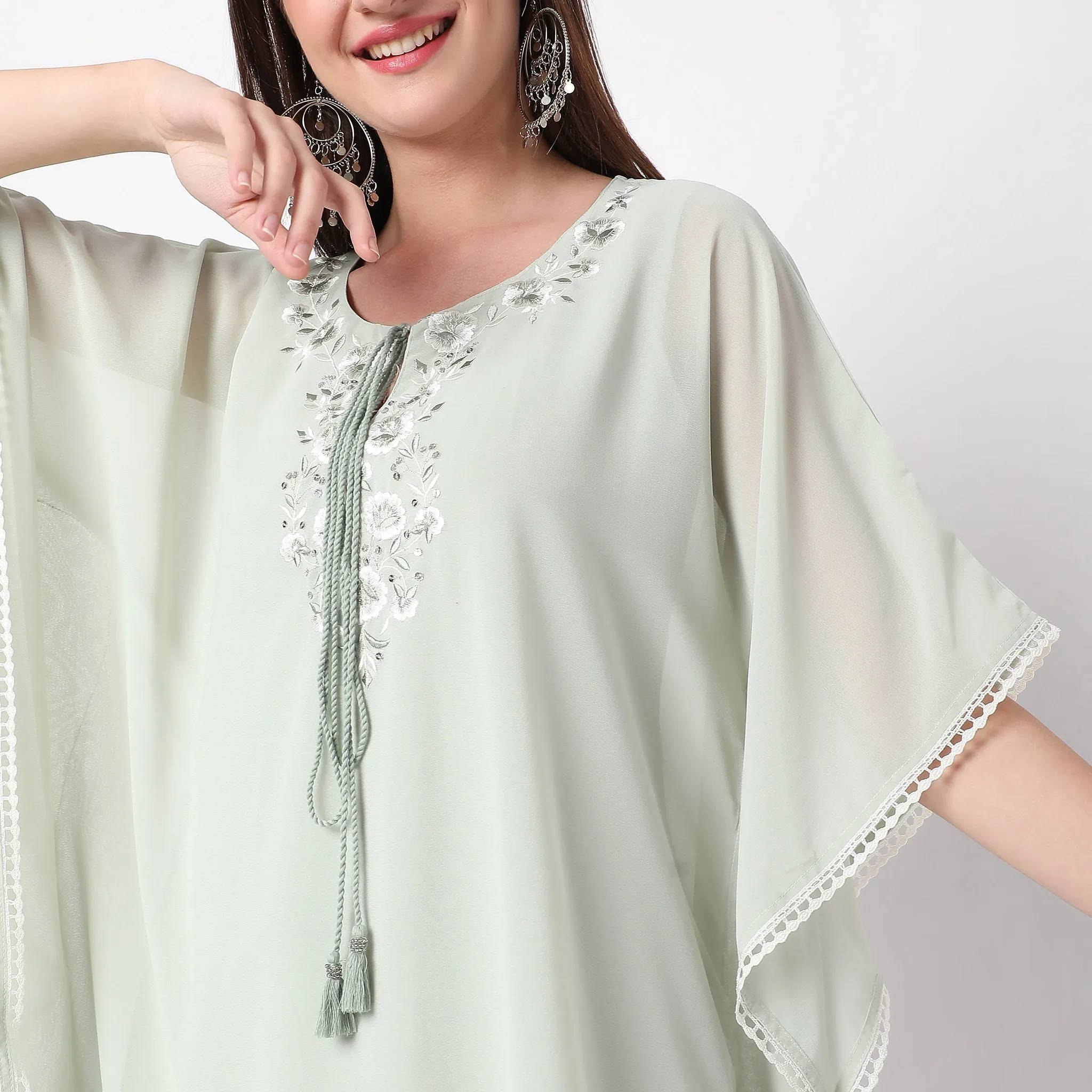 Boxy Fit Embroidered Kurta