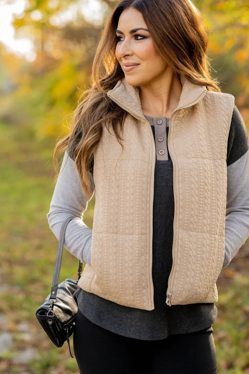 Braided Puffer Vest