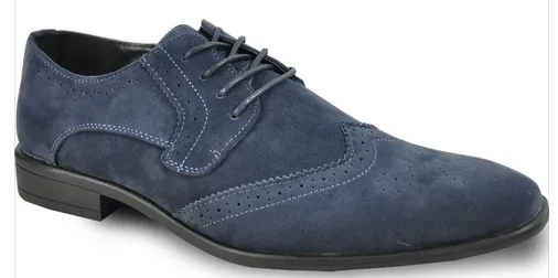 Bravo King-3 Faux Suede Wingtip Oxford