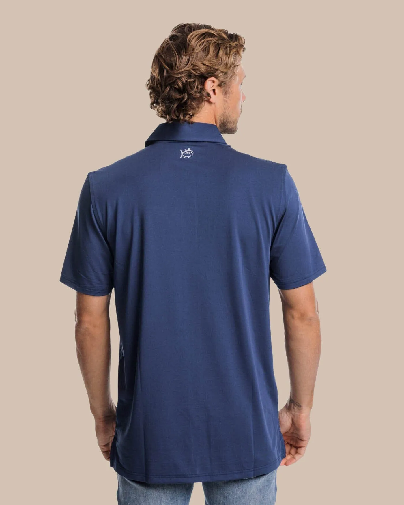 Brenton Chest Stripe Performance Polo