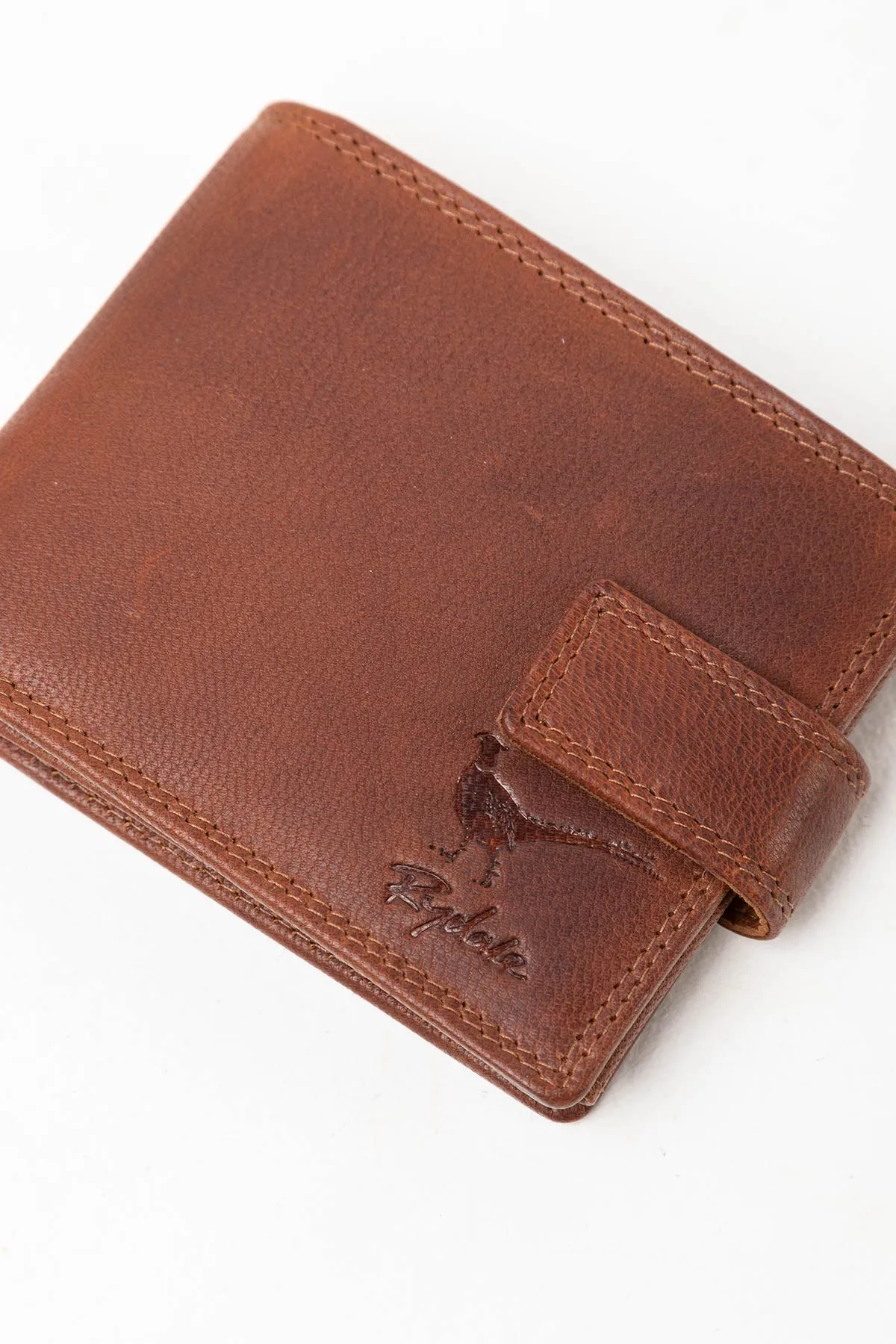 Brown Leather Tri-fold Wallet - Danby