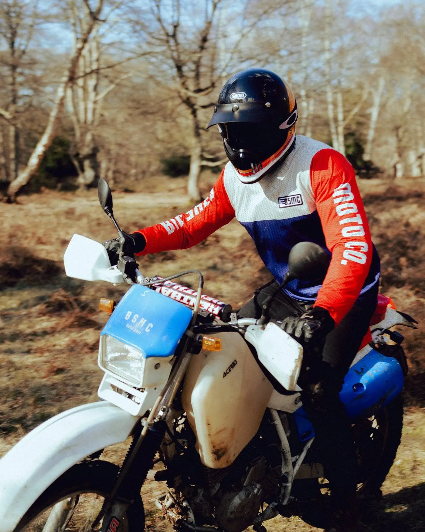 BSMC XR Race Jersey - WHITE/BLUE/RED