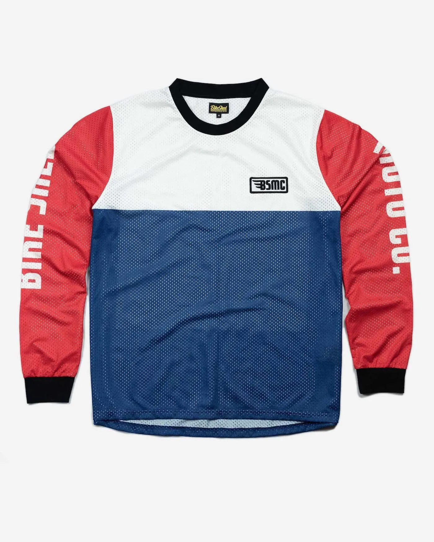 BSMC XR Race Jersey - WHITE/BLUE/RED