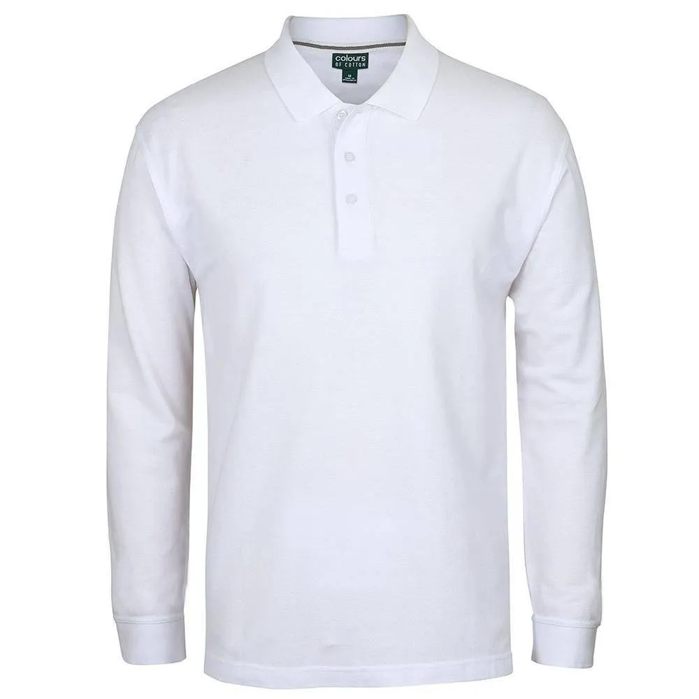 C of C Long Sleeve Pique Polo