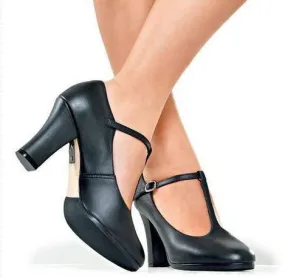 CH103 - So Danca 3" Leather T-Strap Chorus Heel