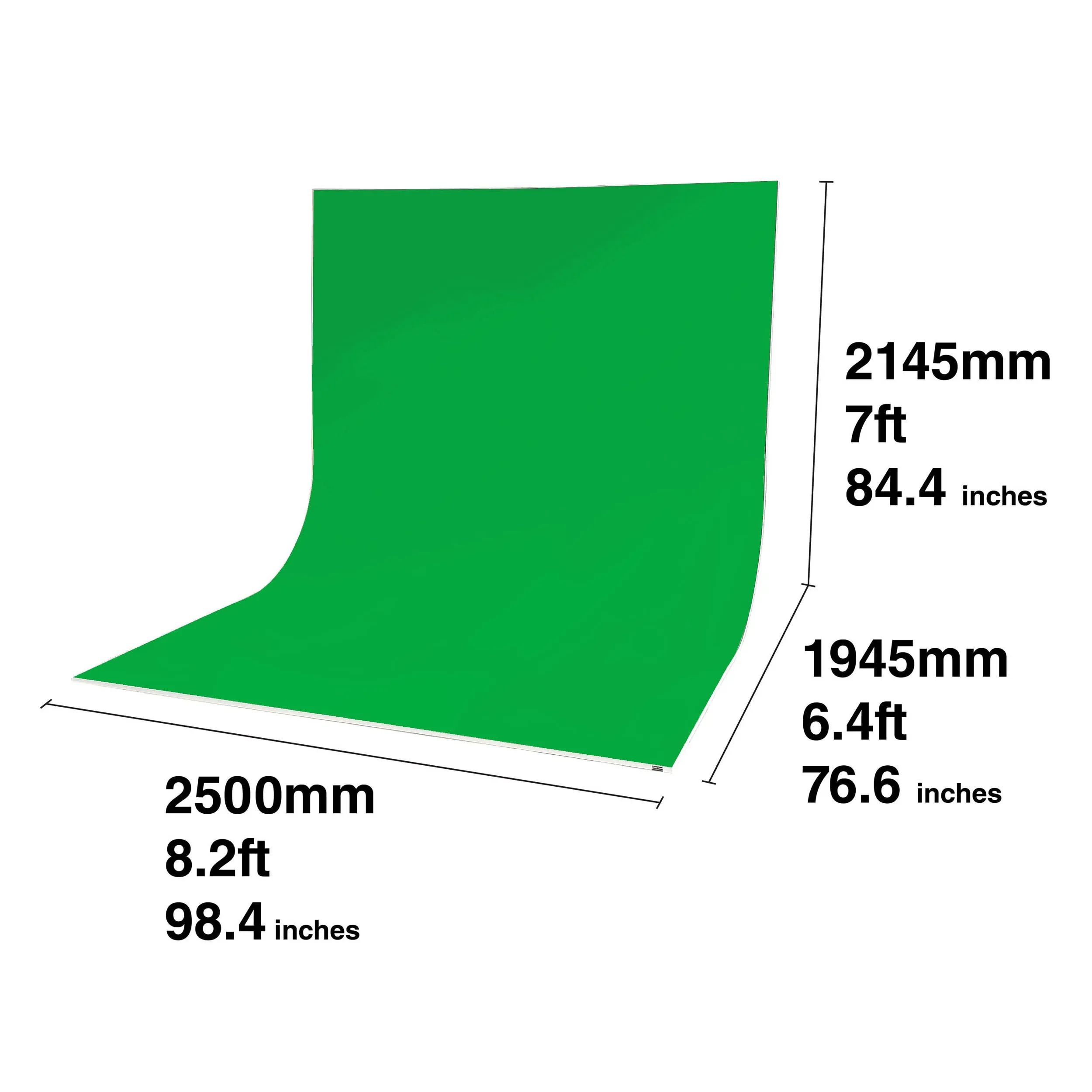 Chromakey Green Fabric Skin for the EasiFrame Curve Portable Studio Cyclorama System (Fabric Skin Only)