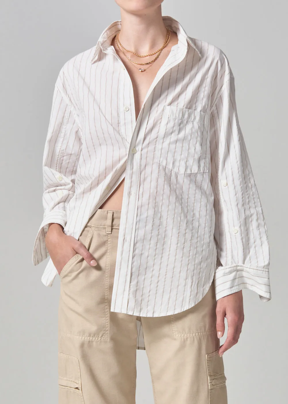 Citizens of Humanity Kayla Shirt in Barrett Stripe