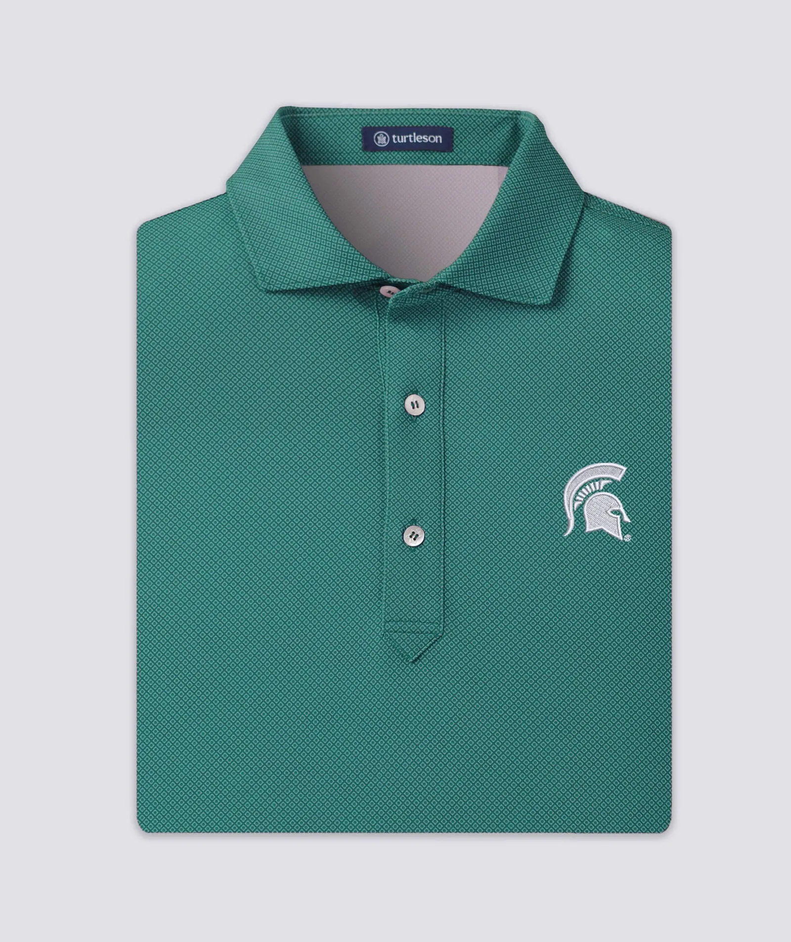 Clarence Mini Diamond Performance Polo - Michigan State University