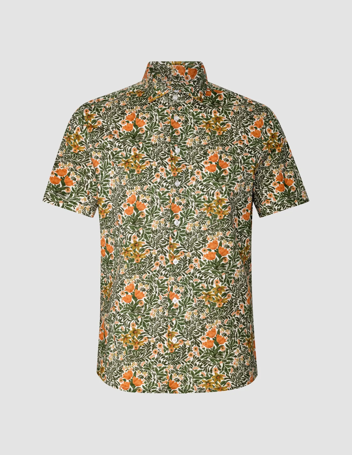 Classic Short Sleeve Shirt Flower Oasis