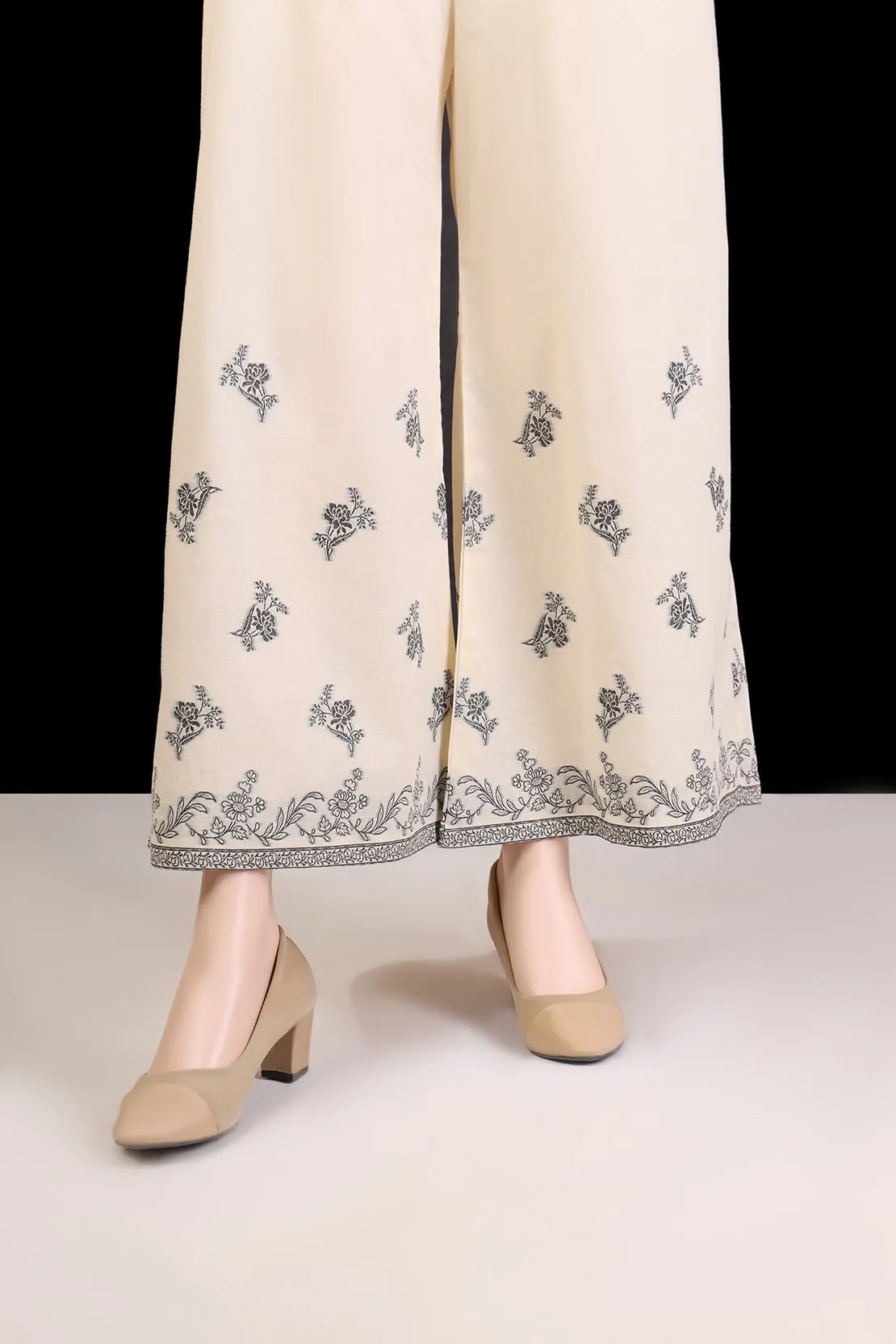 Cotton Jacquard Pants