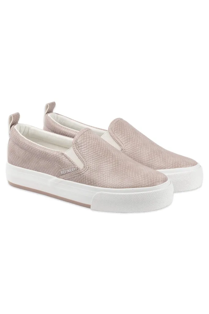 Croc Texture Slip On Sneaker _ 148627 _ Lilac